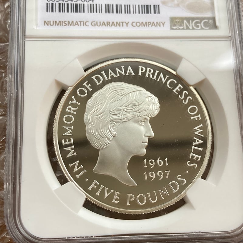 1999年 ダイアナ妃 追悼白銅貨 NGC準最高鑑定 イギリスアンティークコイン