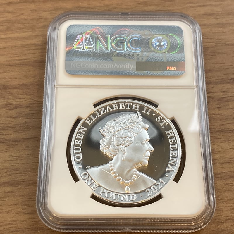 NGC鑑定PF69】Gilt・金メッキ版 女王の美徳シリーズ 勝利 イギリス領