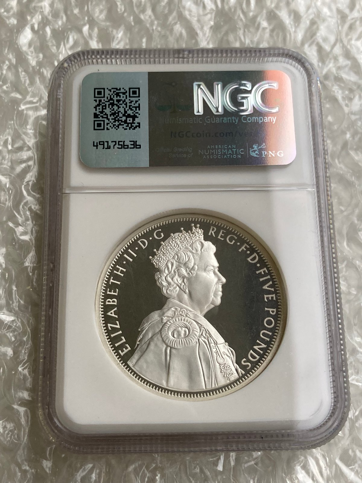 ピエフォー版 NGC鑑定PF68 ダイヤモンドジュビリー 2012年 エリザベス