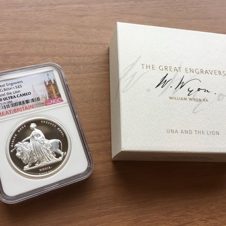 【NGC PF70 ULTRA CAMEO】2019年 ウナとライオン コイン 2オンス 銀貨 イギリス ロイヤルミント NGC鑑定 プルーフ Una Lion