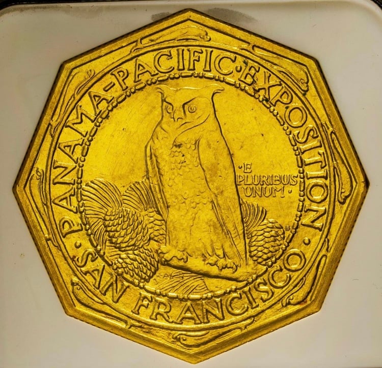 オクタゴナルコイン・八角形】 NGC鑑定PF70 2015年 ニウエ パナマ