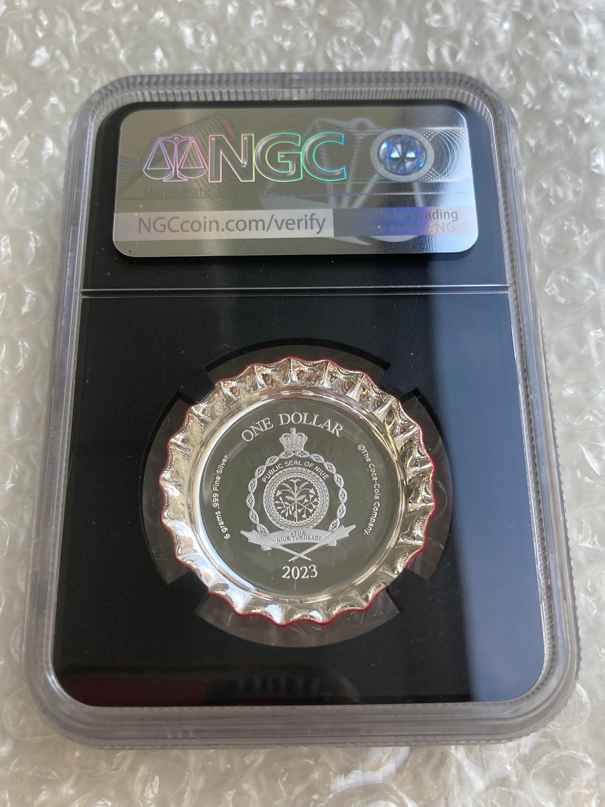 NGC鑑定PF70+FDI 発行即日鑑定 ファーストデー ニウエ国 1ドル