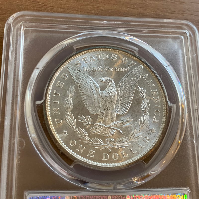 1881-Sアメリカ モルガンダラー 銀貨 PCGS MS66