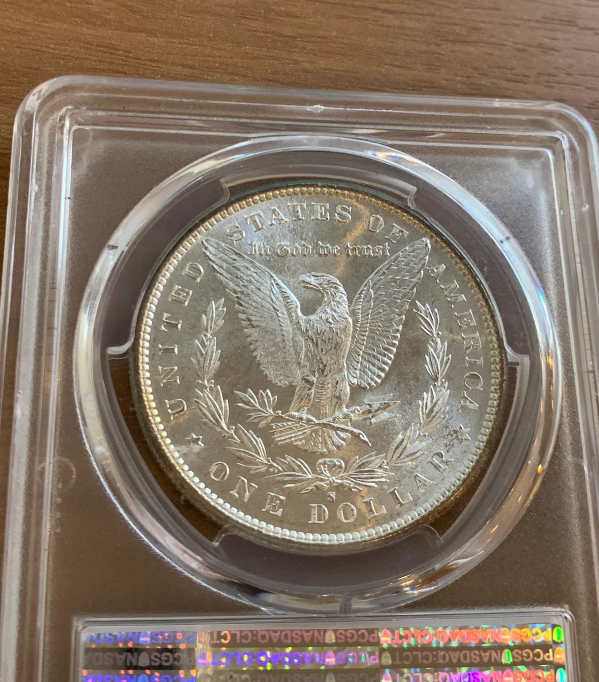 レインボートーン】PCGS鑑定MS66 1881-S モルガンダラー モーガン