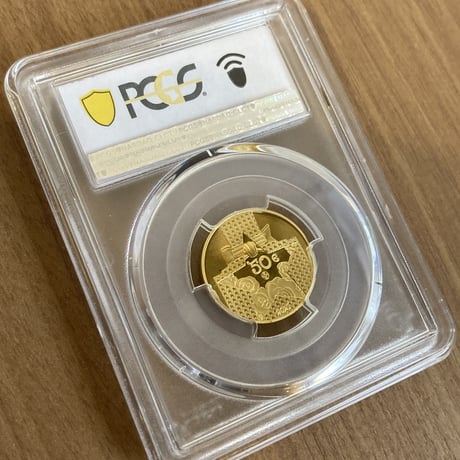 ※世界で2枚【PCGS70鑑定】Dior公式 ディオール 1/4オンス金貨 50ユーロ プルーフゴールドコイン フランス造幣局 フレンチミント ミスディオール  香水 ボトル 瓶 通貨 貨幣