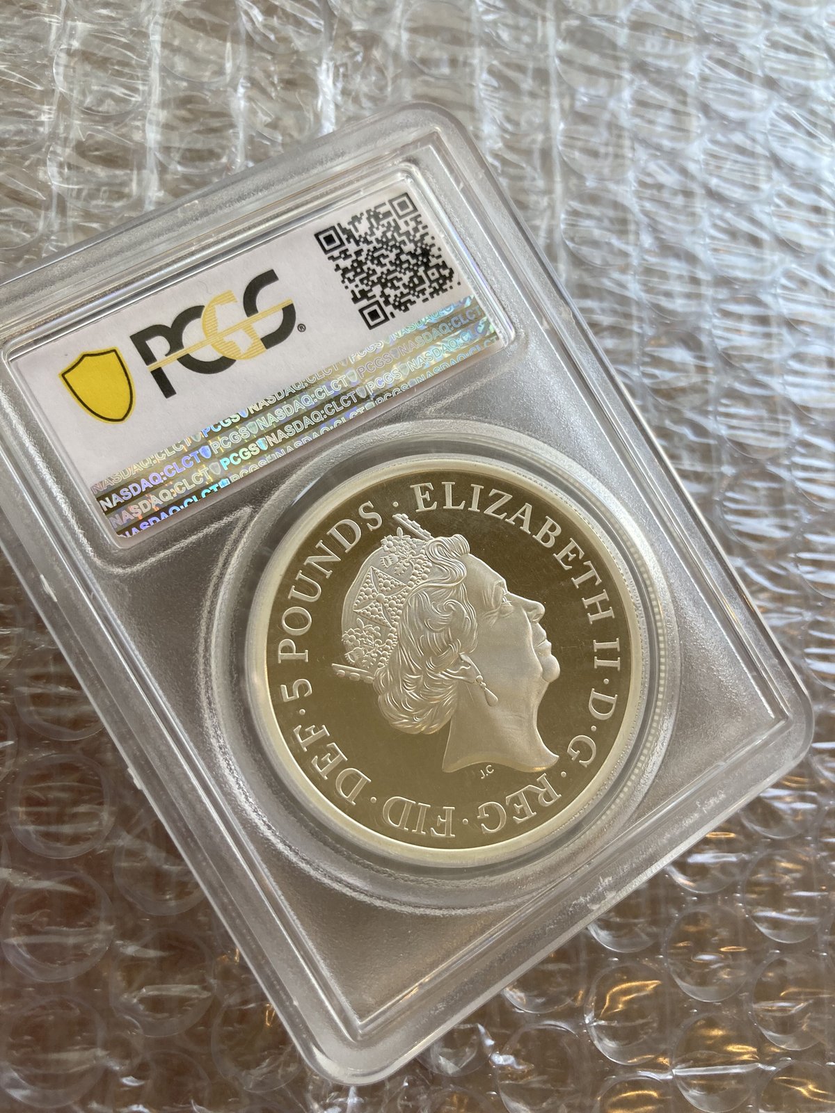 2019ロイヤルミント　ウナとライオン銀貨　2oz ロイヤルミント版 ウナとライオン 2019年 NGC鑑定PF68 2オンス