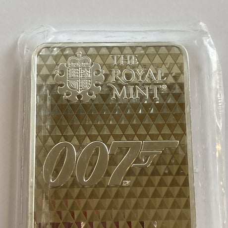 【第2弾・ダイヤモンドは永遠に】007 ロイヤルミント 10オンス シルバーバー 銀棒 英国 イギリス造幣局 James Bond 10oz silver bar Royal Mint インゴット