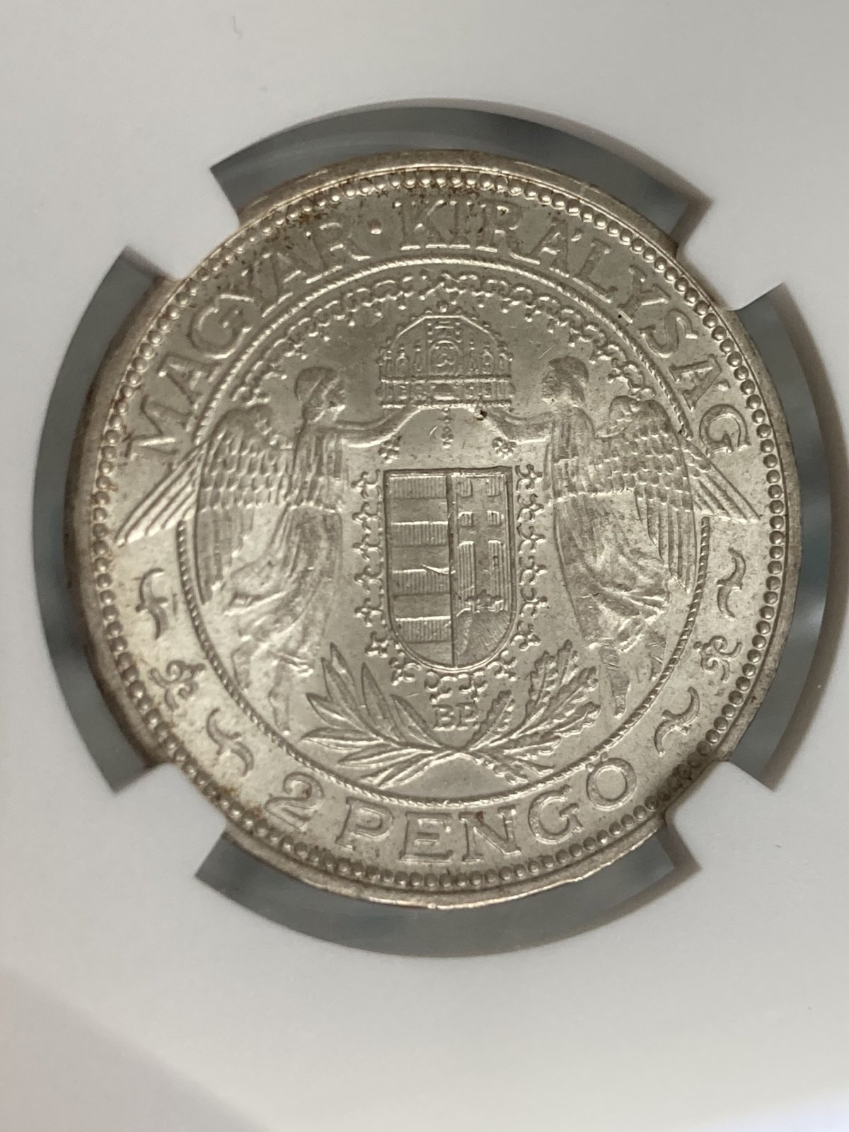 銀貨　ハンガリー デナール NGC 鑑定済み fit=scale-down,w=1200