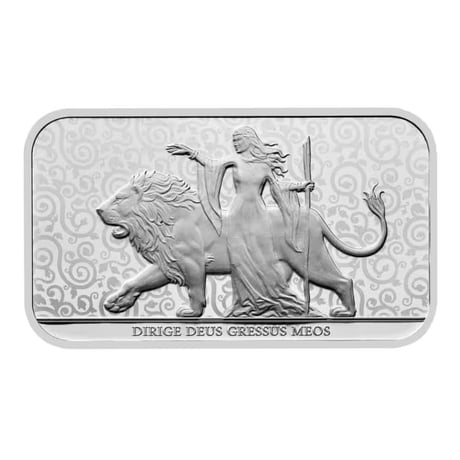【10オンス・シルバーバー】2024年版　ロイヤルミント ウナとライオン 10oz 銀棒 インゴット 英国 イギリス Royal Mint Una Lion