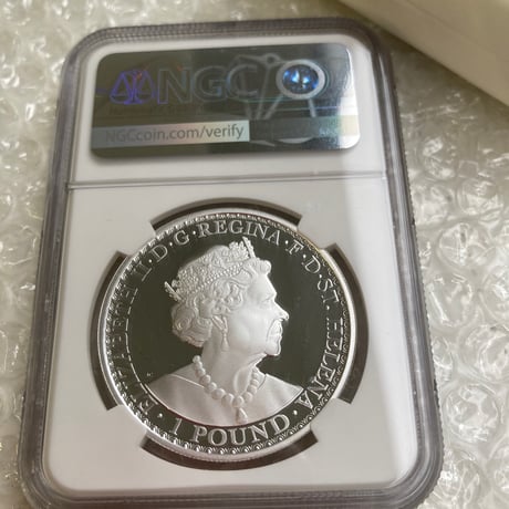 NGC鑑定PF70 2022年度版 ウナとライオン イギリス領セントヘレナ造幣局 1オンス銀貨 シルバー プルーフコイン Una Lion