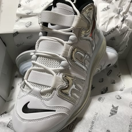 海外限定 【新品】Nike AIR MORE UPTEMPO 720 QS1 ナイキ エアモアアップテンポ720 モアテン シルバー 白