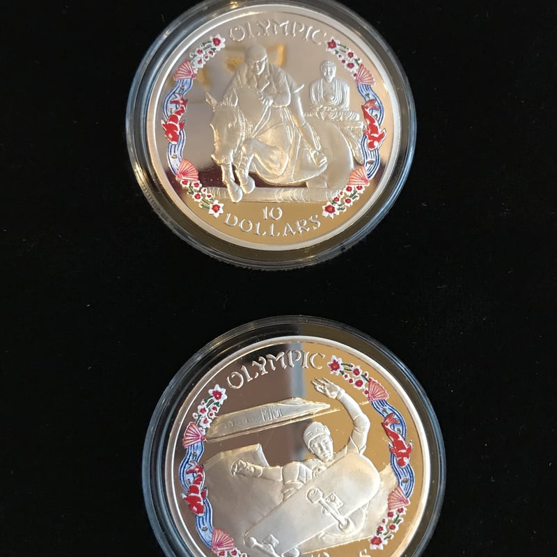 2020 英領バージン諸島 東京2020オリンピック記念 銀貨 4種セット - 貨幣
