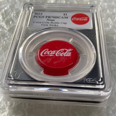 【PCGS鑑定70+FS】ニウエ国 1ドル コカコーラ ボトルキャップ 銀貨 シルバープルーフコイン Niue Coca-Cola コーラ