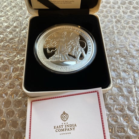 【5オンス銀貨・発行300枚】ウナとライオン 2021年 セントヘレナ ￡5・5oz銀貨 シルバー プルーフコイン Una Lion