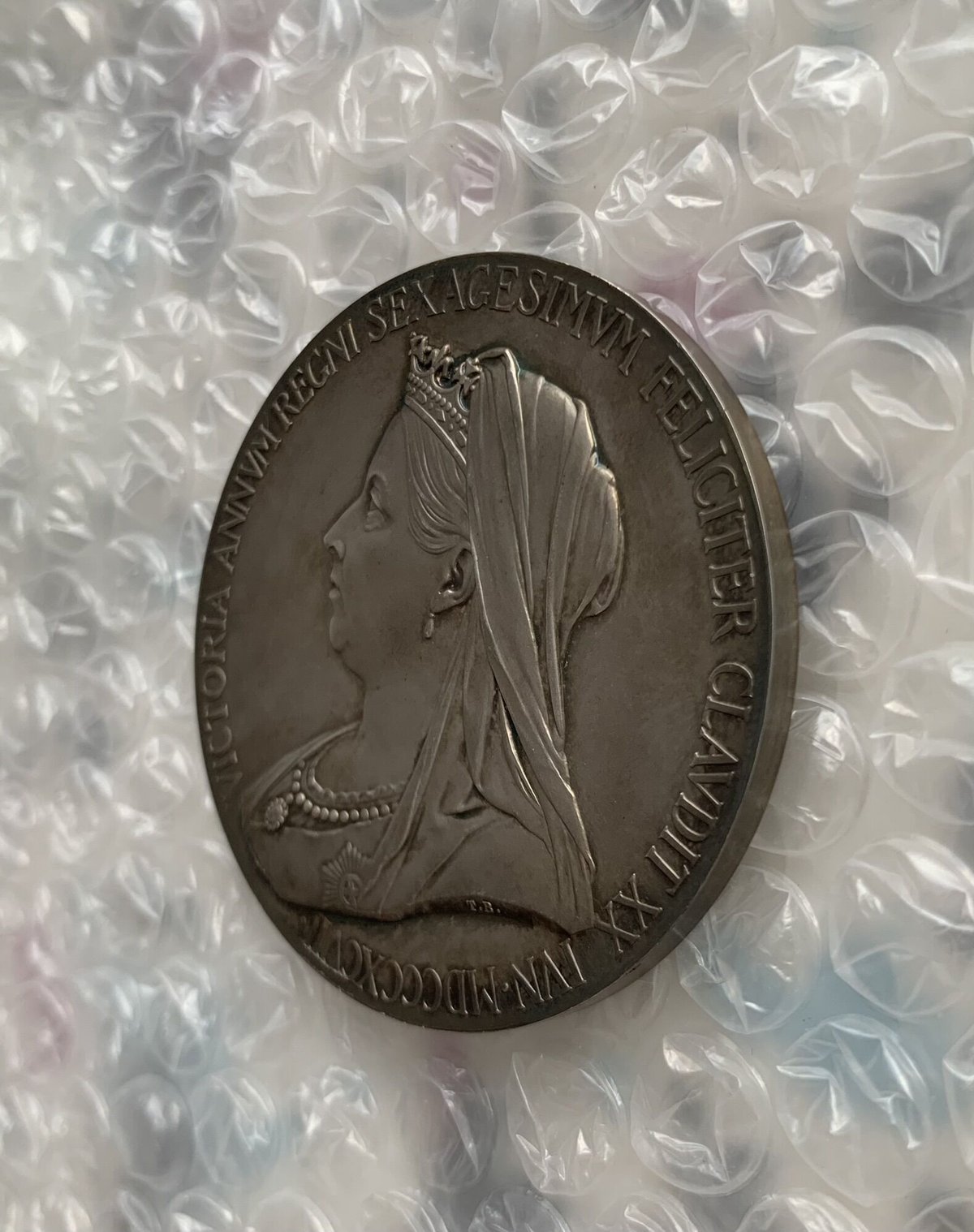 【ビクトリア女王ダイヤモンドジュビリー 銀メダル　１８３７－１８９７】 PCGS鑑定SP65】1897年 ヴィクトリア女王 ダイヤモンドジュビリー