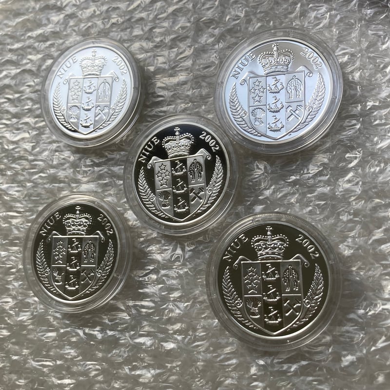 ニウエ 2002年 ポケモン ポケットモンスター 10ドル銀貨セット カラー