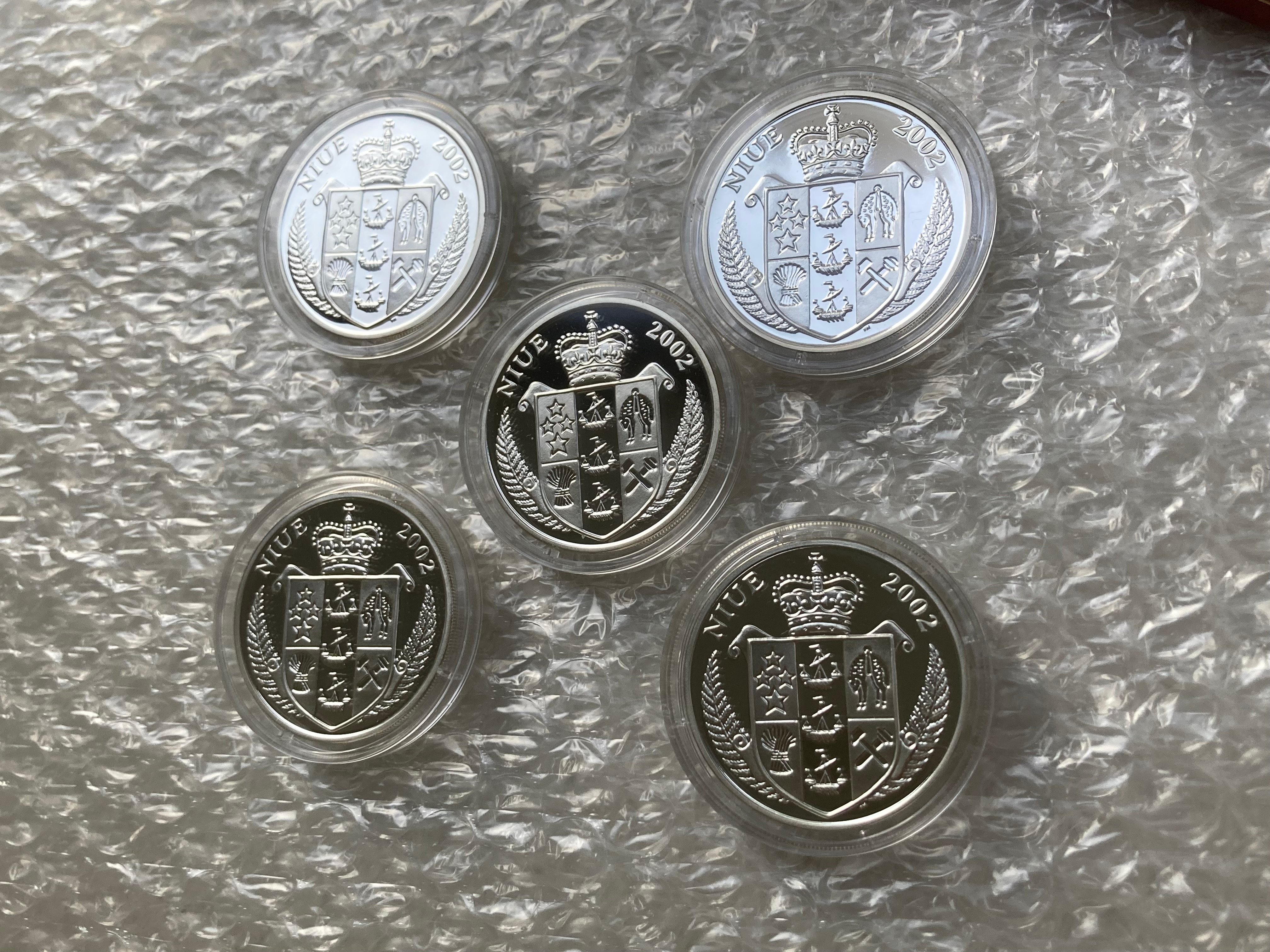 ニウエ 2002年 ポケモン ポケットモンスター 10ドル銀貨セット カラー