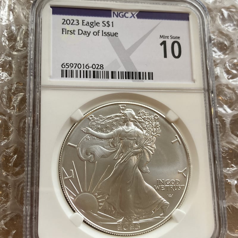 シルバーイーグル銀貨 MS69 NGC - 貨幣