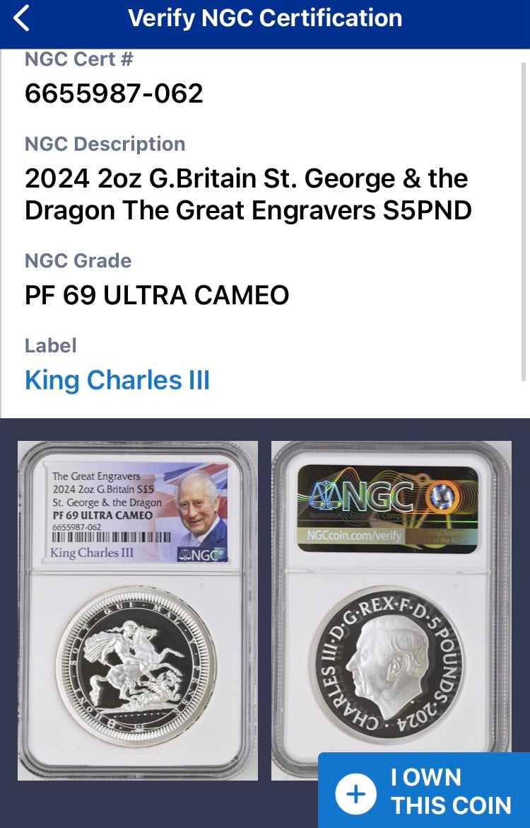 特別出品 NGC鑑定PF69 ロイヤルミント グレートエングレーバー