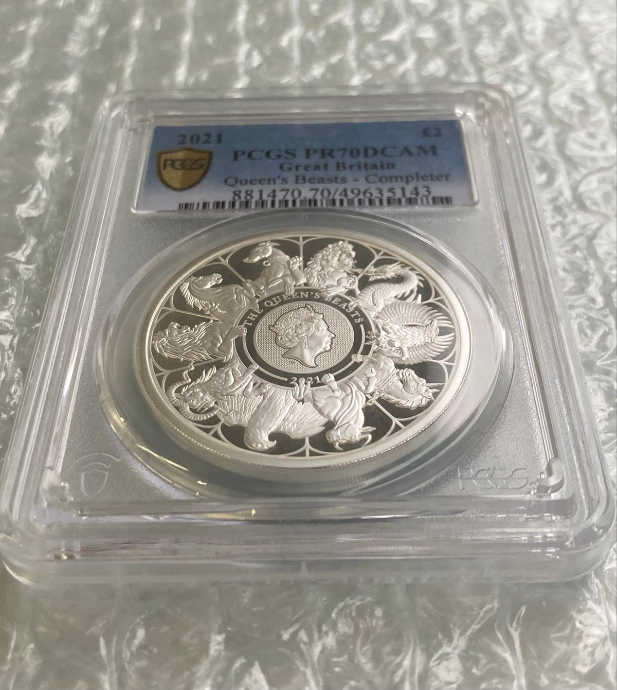 PCGS 最高鑑定PR70   クイーンズビースト　プランタジネットのファルコン PCGS鑑定 PR70DCAM クイーンズビースト コンプリーター版