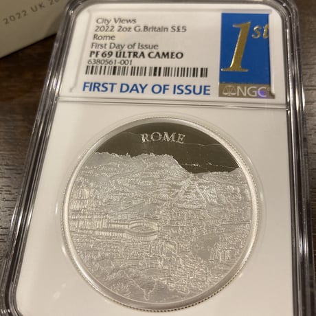 【NGC69鑑定+FDI･発行即日鑑定】2オンス銀貨 都市景観 ローマ 2022年 ロイヤルミント イギリス造幣局 シルバープルーフコイン Royal Mint Rome
