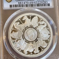 PCGS鑑定 PR69DCAM クイーンズビースト コンプリーター版 ロイヤルミント 1オンス銀貨 シルバープルーフコイン QUEEN'S BEASTS Royal Mint