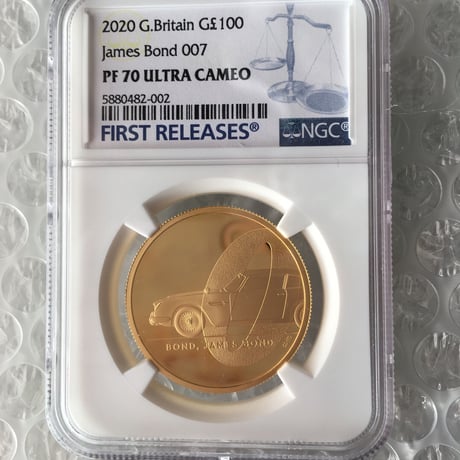 【NGC鑑定 PF70UC】第1貨 ロイヤルミント 007 ジェームズ・ボンド 100ポンド金貨 1オンス プルーフコイン ゴールド 英国 james bond royal mint