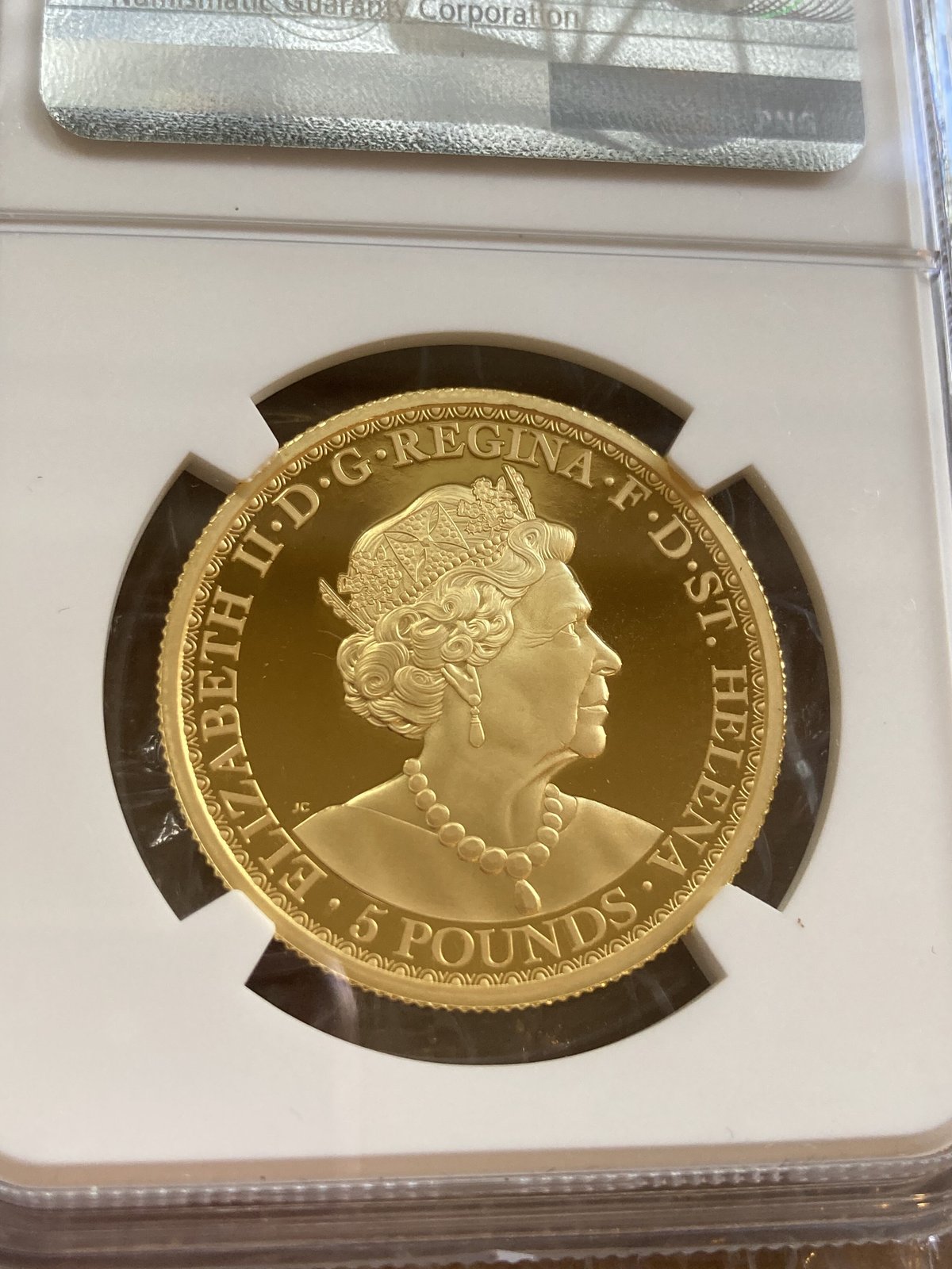 NGC鑑定69 ウナとライオン 2020年 イギリス領セントヘレナ造幣局 1