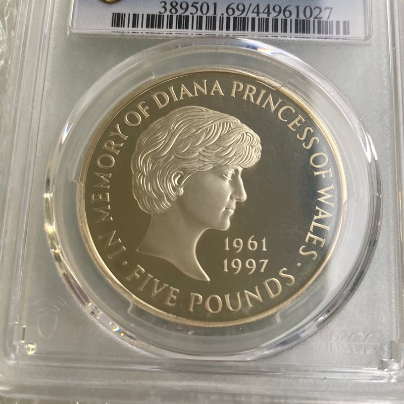 ダイアナ妃追悼記念コイン 1999年 シルバー 5ポンド銀貨 【公式通販】