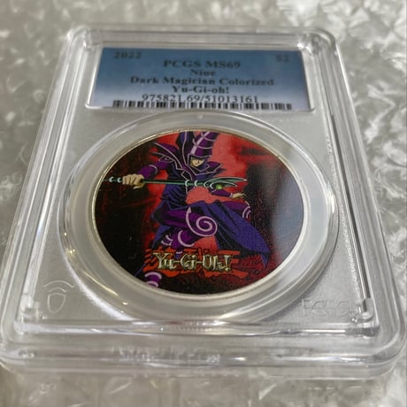 【単独Top Pop・PCGS鑑定MS69】 遊戯王 ダークマジシャン 250枚限定 ニウエ シルバーコイン 1オンス2ドル銀貨 ×トレカ・トレーディングカードではない