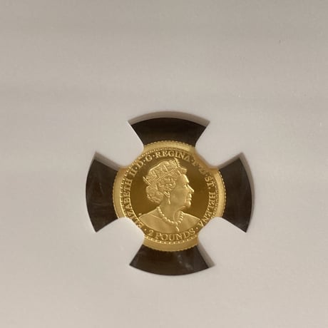 NGC70鑑定 ウナとライオン 2021年 イギリス領セントヘレナ造幣局 £2 1/2g 金貨 ゴールド プルーフコイン 0.5g Una Lion