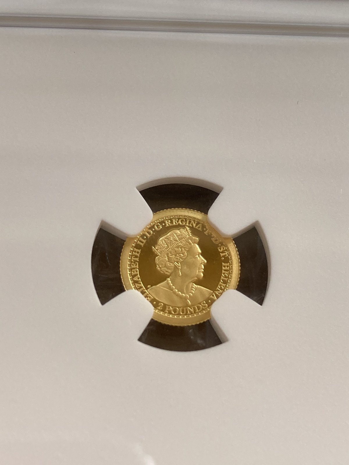 NGC70鑑定 ウナとライオン 2021年 イギリス領セントヘレナ造幣局 £2 1