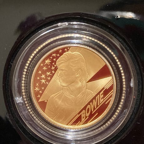 【金7.8g】デビッドボウイ 1/4オンス金貨 25ポンド ゴールド プルーフコイン ミュージックレジェンド  ロイヤルミント David Bowie royal mint