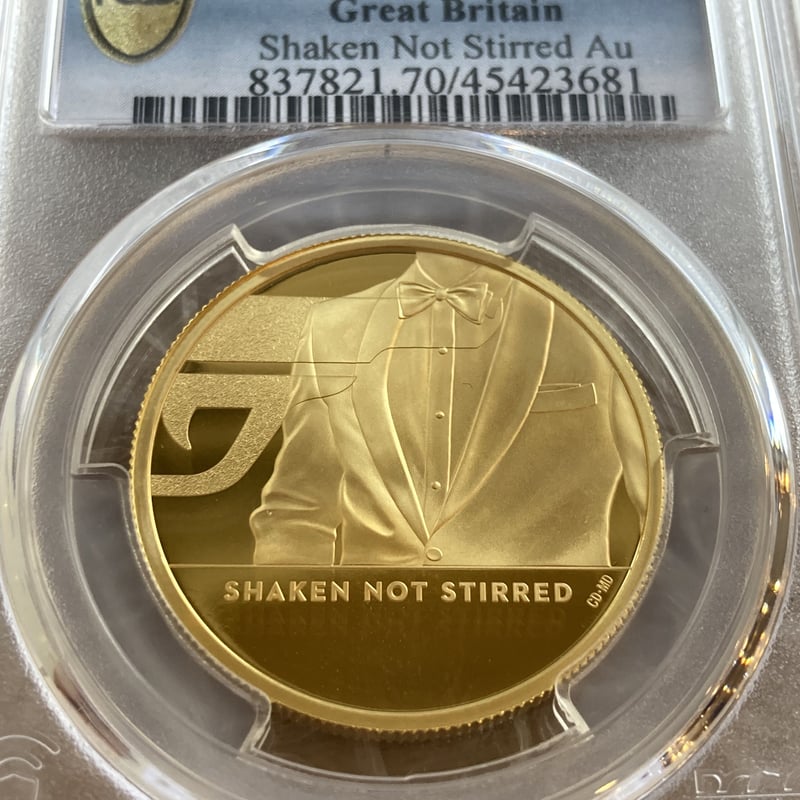 007 ジェームス・ボンド(1ドルカラー銀貨)PCGS PR70DCAM最高鑑定 007 ジェームス・ボンド(1ドルカラー銀貨)PCGS PR70DCAM最高鑑定