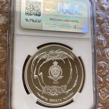 【NGC鑑定MS68】遊戯王 ダークマジシャン 250枚限定 ニウエ国 シルバーコイン 1オンス2ドル銀貨 武藤遊戯 ×トレカ・トレーディングカードではない