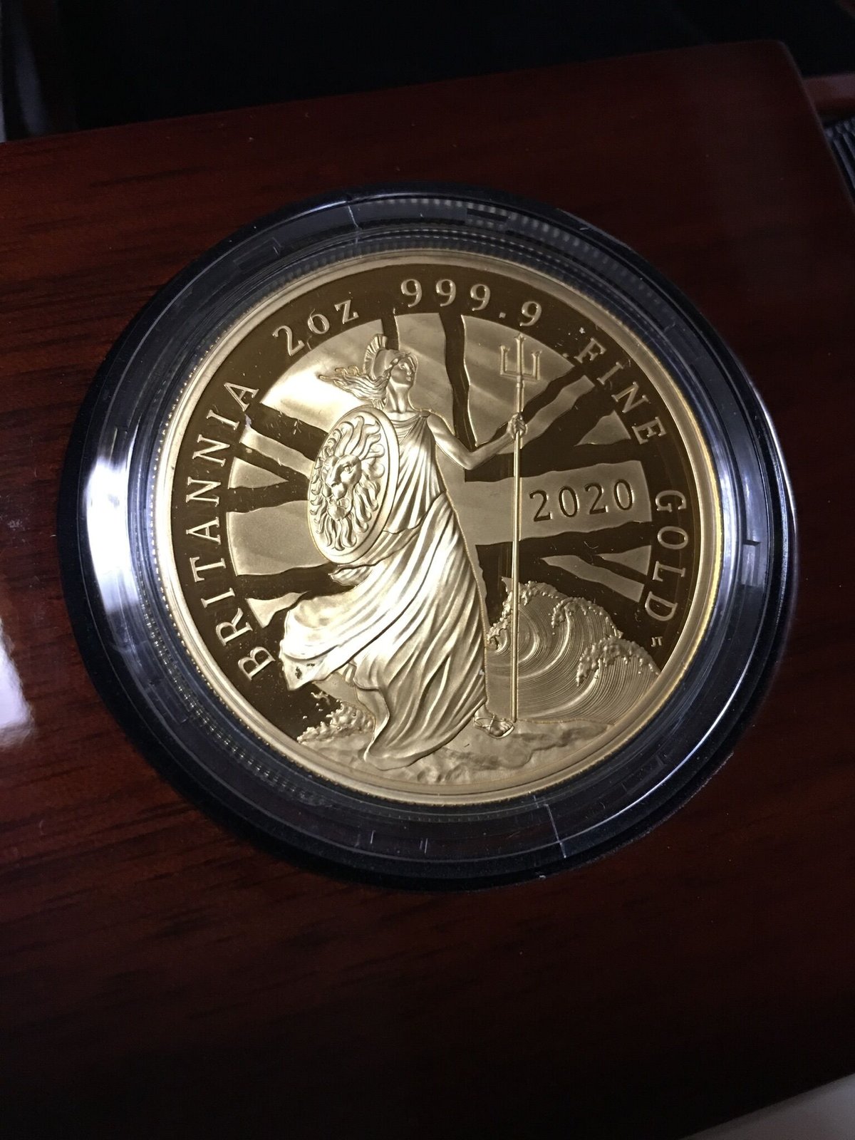 2020年 イギリス ブリタニア プルーフ金貨 BOX ＆ COA 元箱 証明書 2020年 イギリス ブリタニア プルーフ金貨 BOX ＆ COA 元箱 証明