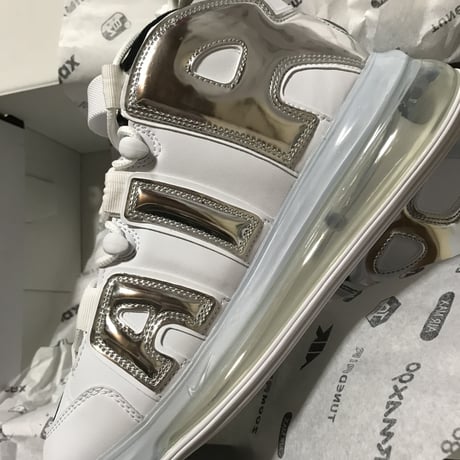 海外限定 【新品】Nike AIR MORE UPTEMPO 720 QS1 ナイキ エアモアアップテンポ720 モアテン シルバー 白