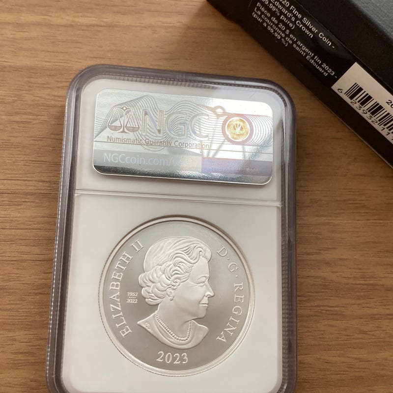 2023 聖エドワード 王冠 $20 プルーフ銀貨 NGC PF70MATTE③ カナダ造幣局 聖エドワード王冠・クラウン銀貨 2023年 マット