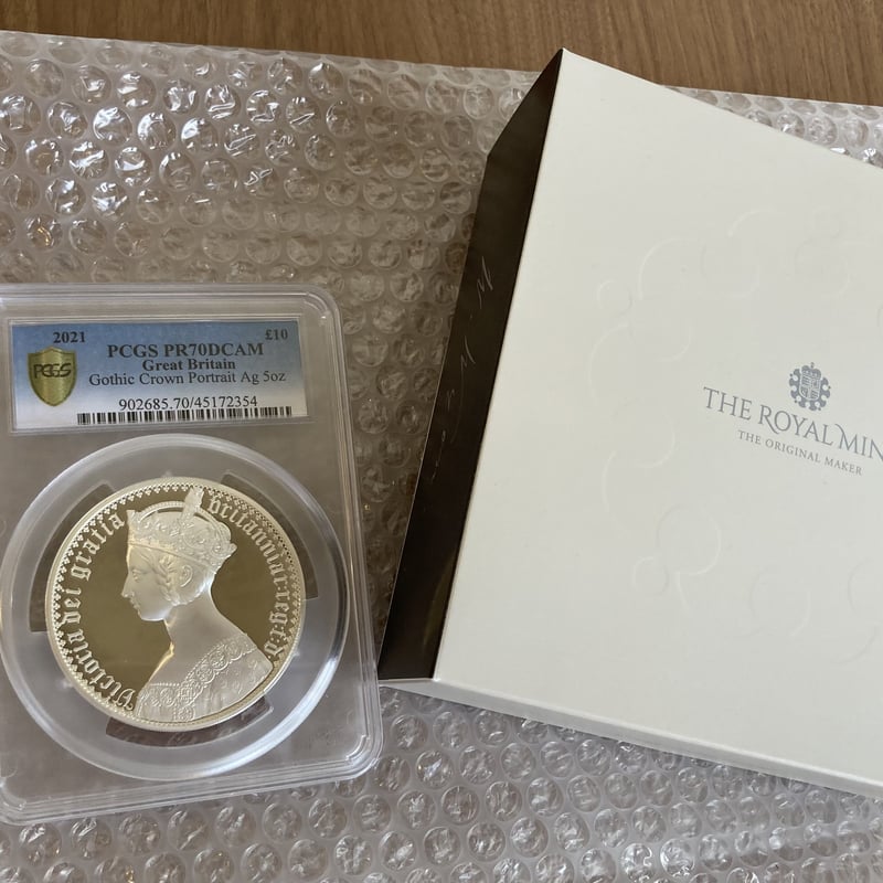 世界で1枚 【PCGS70鑑定】5オンス銀貨 ロイヤルミント版 世界で1枚 【PCGS70鑑定】5オンス銀貨 ロイヤルミント版