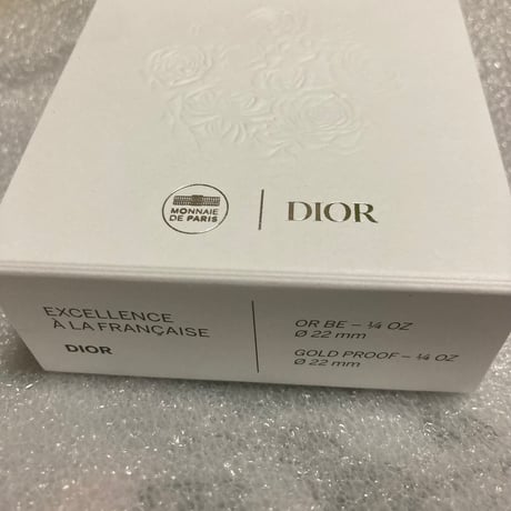 ※世界で2枚【PCGS70鑑定】Dior公式 ディオール 1/4オンス金貨 50ユーロ プルーフゴールドコイン フランス造幣局 フレンチミント ミスディオール  香水 ボトル 瓶 通貨 貨幣