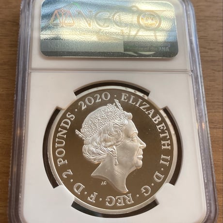 NGC鑑定PF70+FR デビッドボウイ 1オンス 2ポンド カラー銀貨 シルバープルーフコイン 英国 イギリス ロイヤルミント david bowie royalmint