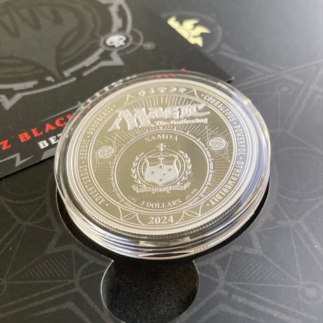 【箱ケース・COAあり】 MTG公式 ブラックロータス ベータ版 マジックザギャザリング サモア造幣局 1オンス銀貨 シルバー プルーフコイン ×トレカ・トレーディングカードではない