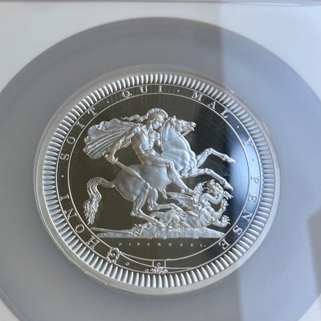 5ozサイズ‼︎  ロイヤルミント ピストルッチ NGC鑑定PF69 2024年 聖ジョージの竜退治 5オンス銀貨 シルバー プルーフコイン Royal Mint Pistrucci