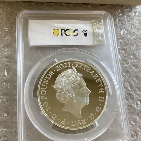 ※世界で1枚 【PCGS70鑑定】5オンス銀貨 ロイヤルミント版 ゴチッククラウン ヴィクトリア女王 ポートレート シルバープルーフコイン ゴシック Royal Mint GOTHIC CROWN