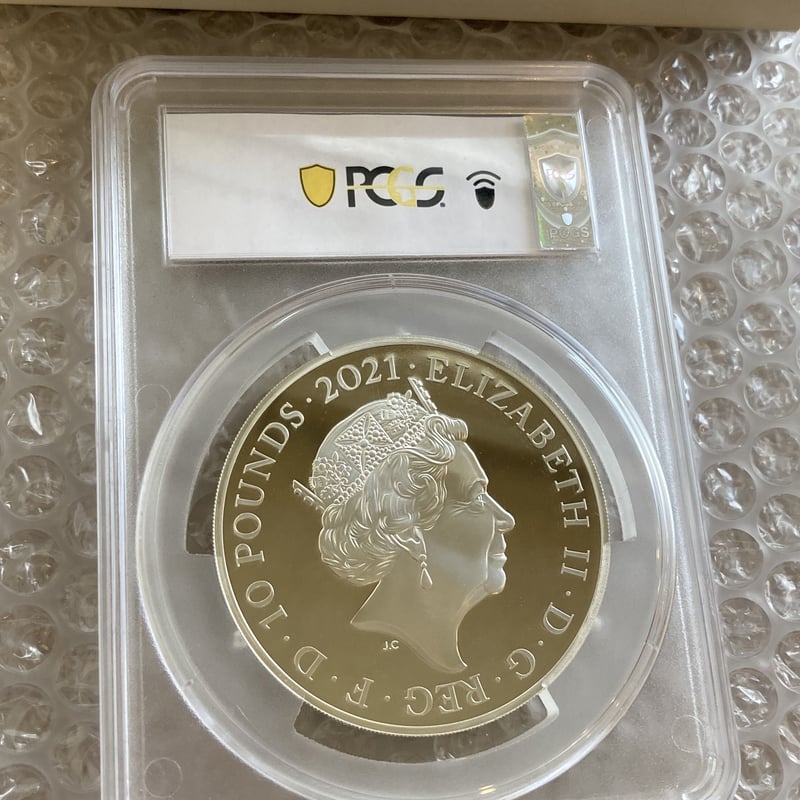 世界で1枚 【PCGS70鑑定】5オンス銀貨 ロイヤルミント版 ゴチック