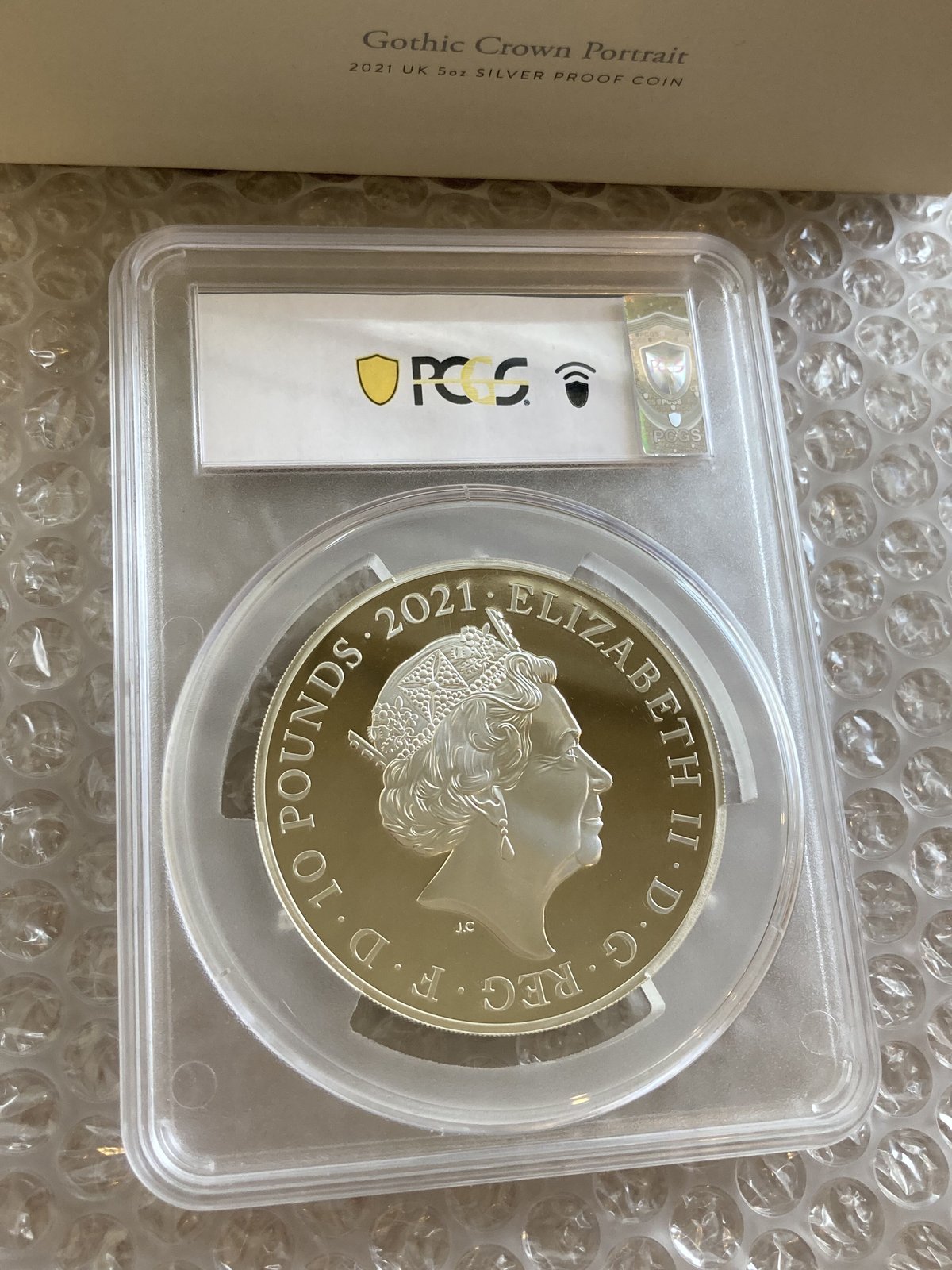2021ゴチッククラウンポートレート銀貨 2021 イギリス ゴシッククラウン ポートレート 2オンス 5ポンド