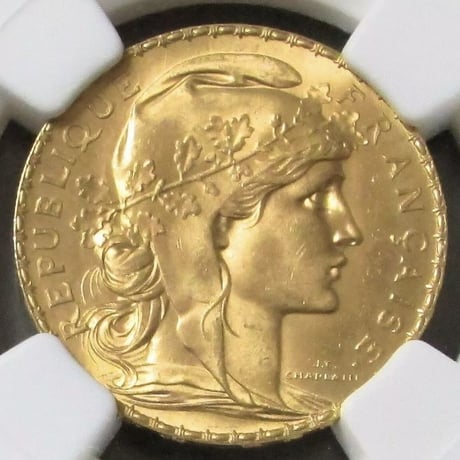【NGC MS65】フランス 1912年 20フラン ルースター金貨 コイン ゴールド 聖マリアンヌ 1912 FRANCE G20F