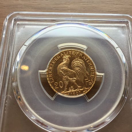 【PCGS MS66+】フランス 1907年 20フラン ルースター金貨 コイン ゴールド 聖マリアンヌ 1907 FRANCE G20F