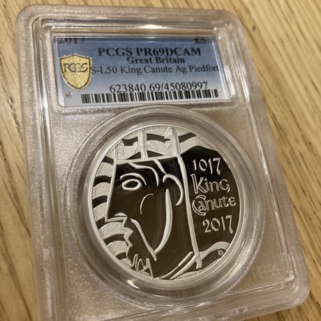 超貴重！イングランド クヌート1世 戴冠1000年記念銀貨 PCGS鑑定済み 超貴重！イングランド クヌート1世 戴冠1000年記念銀貨 PCGS鑑定済み