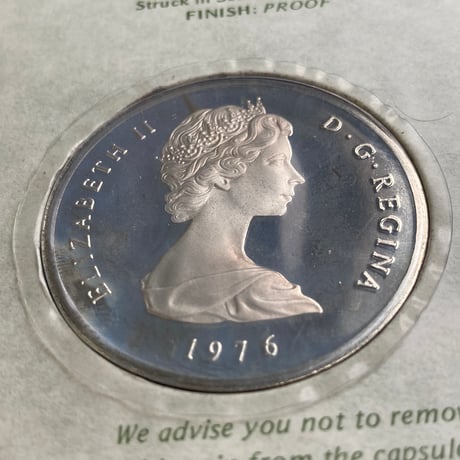 1976年 タークス・カイコス諸島 イギリス領 ヴィクトリア女王 20クラウン銀貨 シルバーコイン 裏面エリザベス女王 本